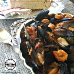 Portuguese Mussels and Shrimp in Chorizo Sauce #SundaySupper Recipe