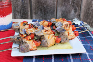 Patriotic Chicken Kabobs
