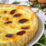 Onion and Chorizo Quiche #cookforjulia