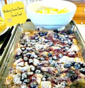Blueberry Cream Cheese French Toast