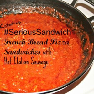 French Bread Pizza Sandwiches with Hot Italian Sausage