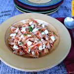 Bowtie Marinara with Goat Cheese #SundaySupper #HelpingHands 