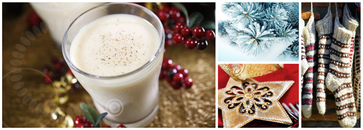 Eggnog with soy milk 