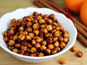 Orange Spiced Roasted Chickpeas