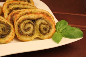 Pesto Puff Pastry Palmiers