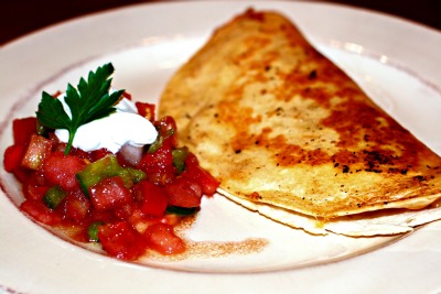Garlic and Herb Chicken Quesadilla #SauteExpress #WeekdaySupper