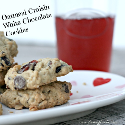 Oatmeal Craisin White Chcocolate Cookies