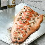 Easy Salmon with Tomatoes Onions Olives and Capers 