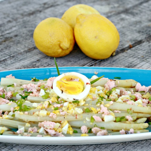 White Asparagus & Salmon Spring Salad
