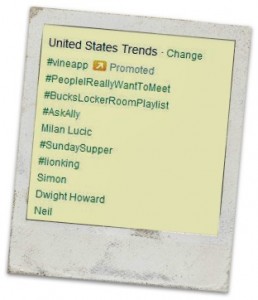 #SundaySupper trends on Twitter 