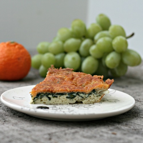Crustless Spinach Quiche