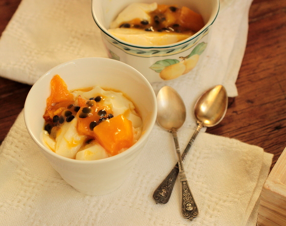 tropical panna cotta 