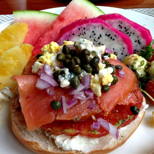Salmon Bagel South Seas Island Resort 