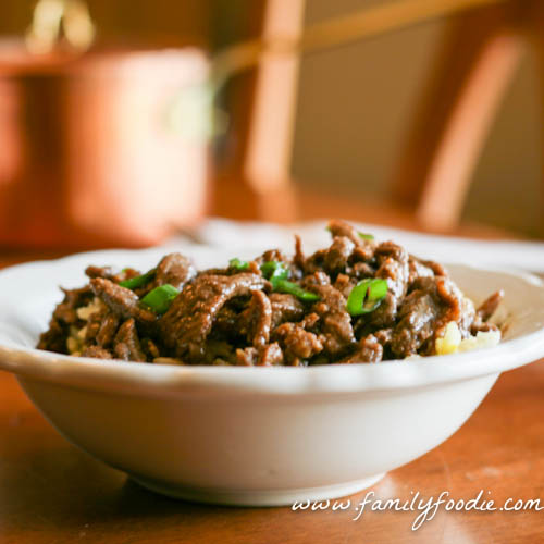 carne picada with red wine sauce #sundaysupper 