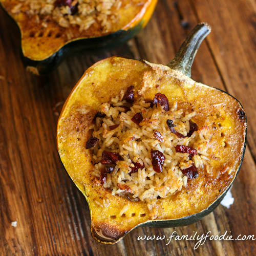 Chorizo Craisin Stuffed Squash #SundaySupper  