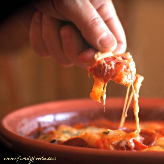 Game Day Pepperoni Pizza Dip #SundaySupper