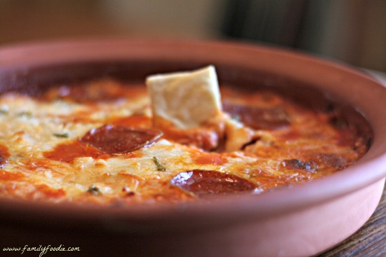 pepperoni pizza dip #sundaysupper 