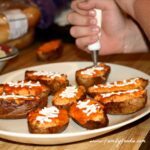 Buffalo Chicken Wing Dip Potato Skins #SundaySupper