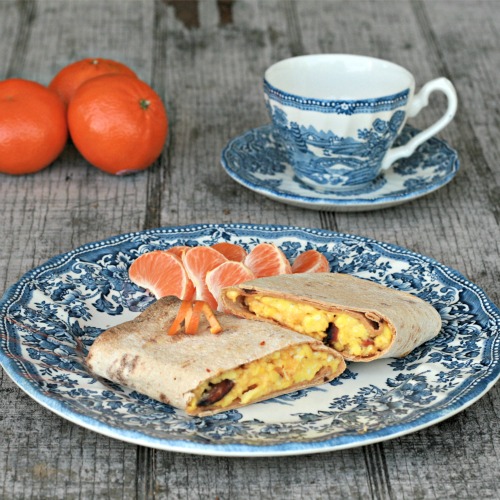 Egg and Chorizo Wrap #WeekdaySupper