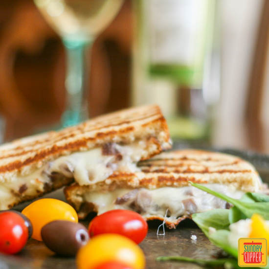 French Onion Grilled Cheese #SundaySupper