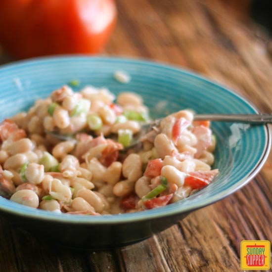 Tomato Bean Salad #SundaySupper