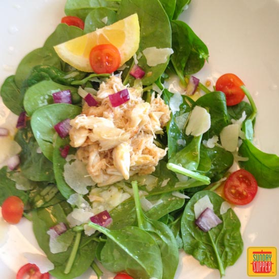 Crab Cake Salad #SundaySupper 