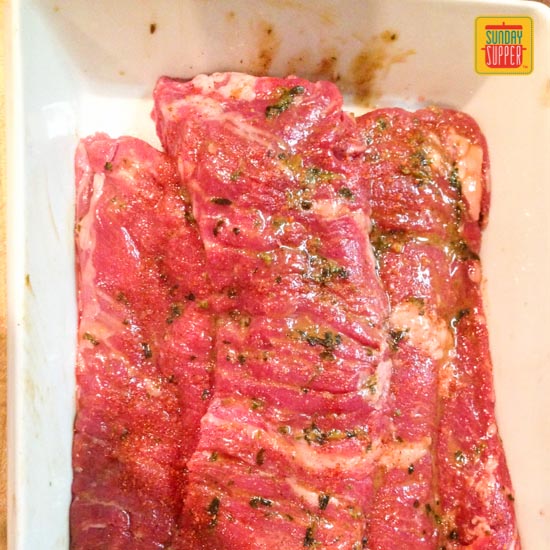 Portuguese Flank Steak #WeekdaySupper