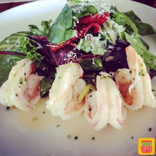 Warm Shrimp and Avocado Salad #ChooseDreams #WeekdaySupper 