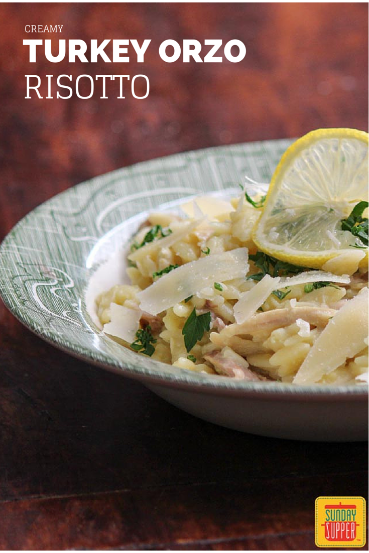 CREAMY TURKEY ORZO RISOTTO