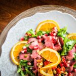 Beef Tenderloin Citrus Arugula Salad #SundaySupper 