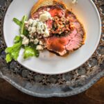 Beef Tenderloin with Blue Cheese and Chorizo Port Wine Sauce