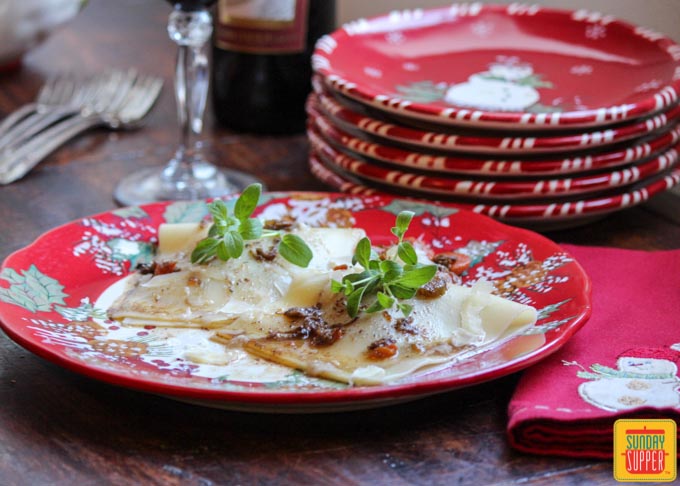 Braised Beef Ravioli #SundaySupper 