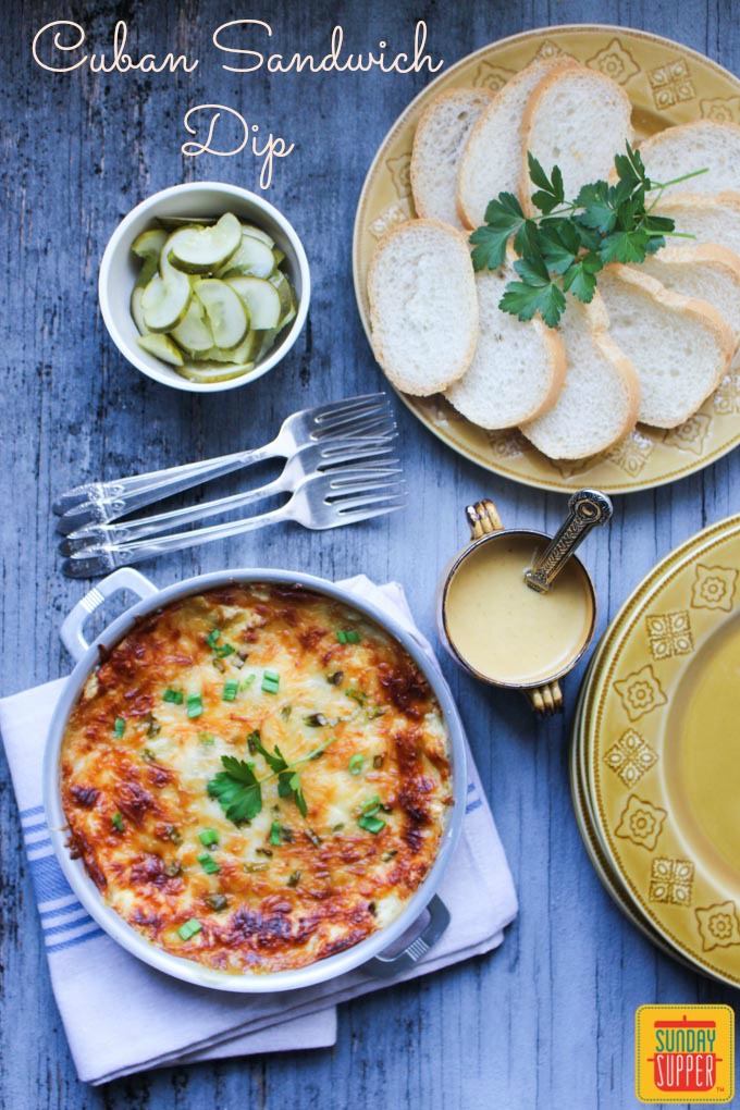 Cuban Sandwich Dip #SundaySupper 