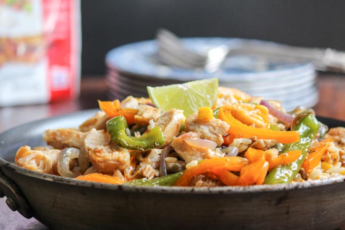 Chicken Fajita Bowls #WeekdaySupper
