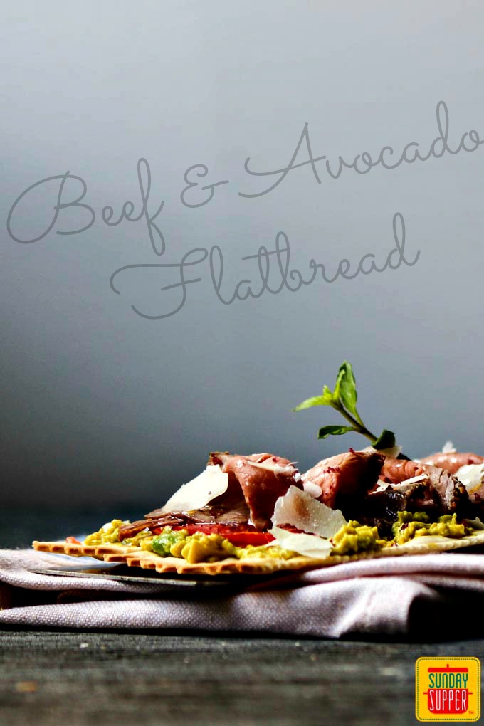 Beef and Avocado Flatbread 