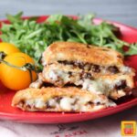 Philly Cheesesteak Grilled Cheese Sandwich #SundaySupper