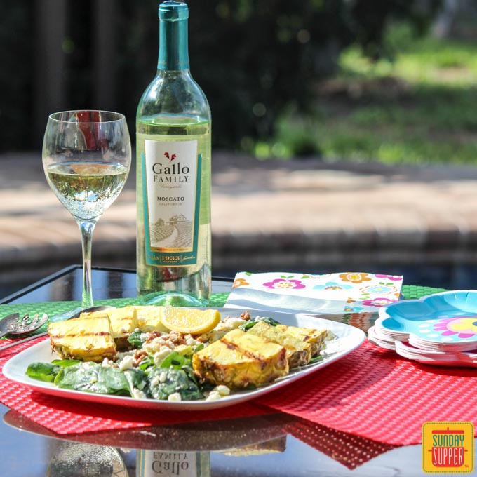 Pineapple Avocado Spinach Salad  #SundaySupper