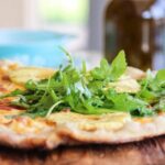 Grilled Pineapple Prosciutto Arugula Pizza #Sundaysupper