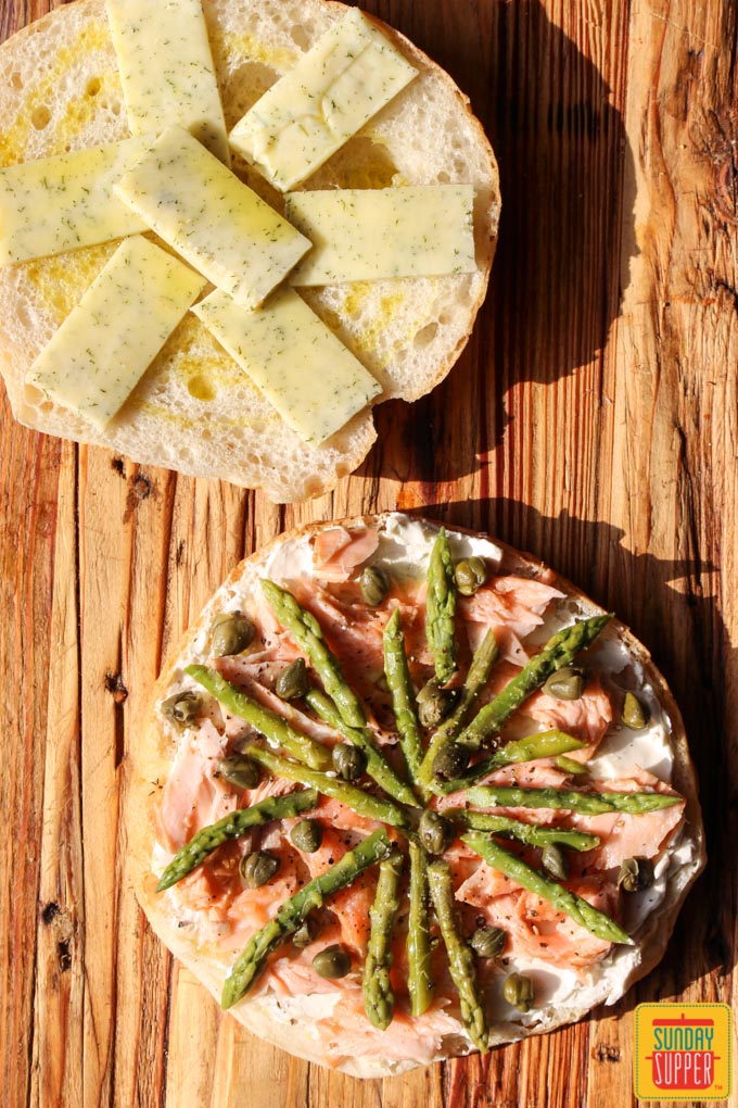 Salmon Asparagus and Capers #SundaySupper