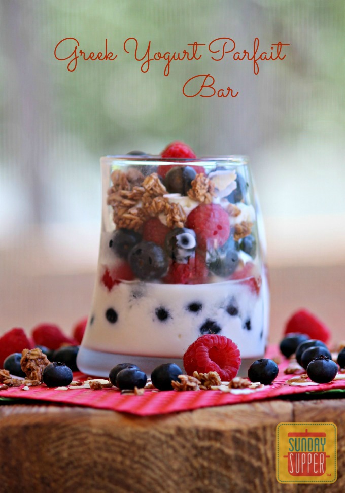 Greek Yogurt Parfait Bar #SundaySupper 
