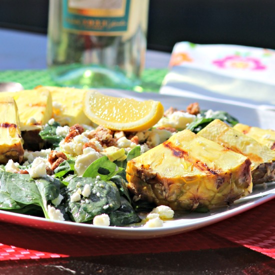 Pineapple Avocado Spinach Salad