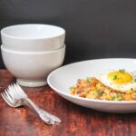 Chicken and Pepper Rice with Fried Egg #SundaySupper