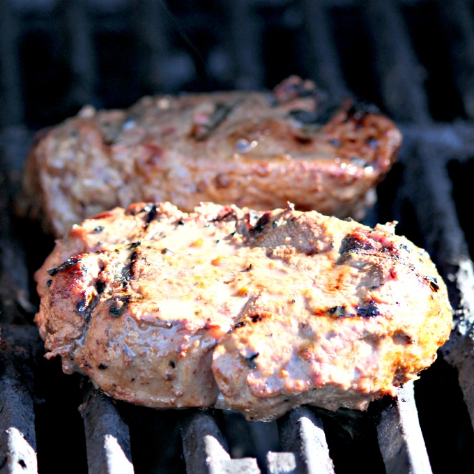 Grilled Sirloin Steak with Tomato Corn Avocado Appetizer