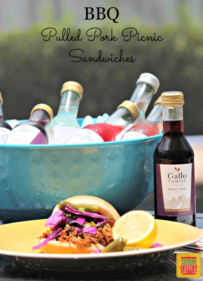 BBQ Pulled Pork Picnic Sandwiches V