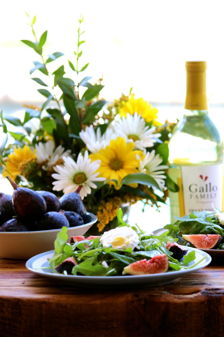 Arugula Fig Goat Cheese Salad