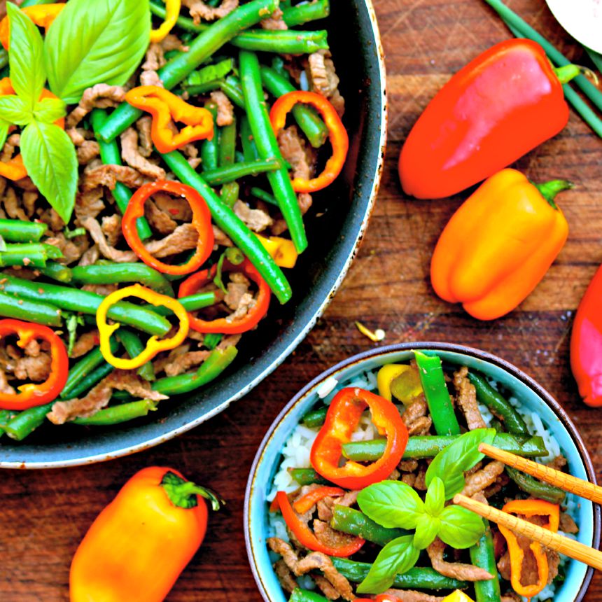Asian Beef and Green Beans SS