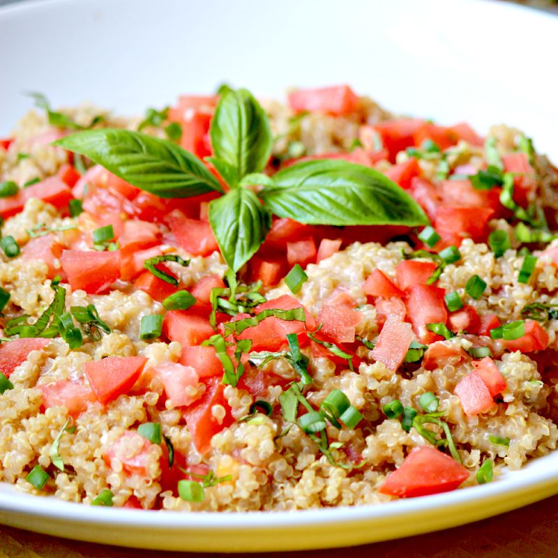 Brie Tomato and Quinoa