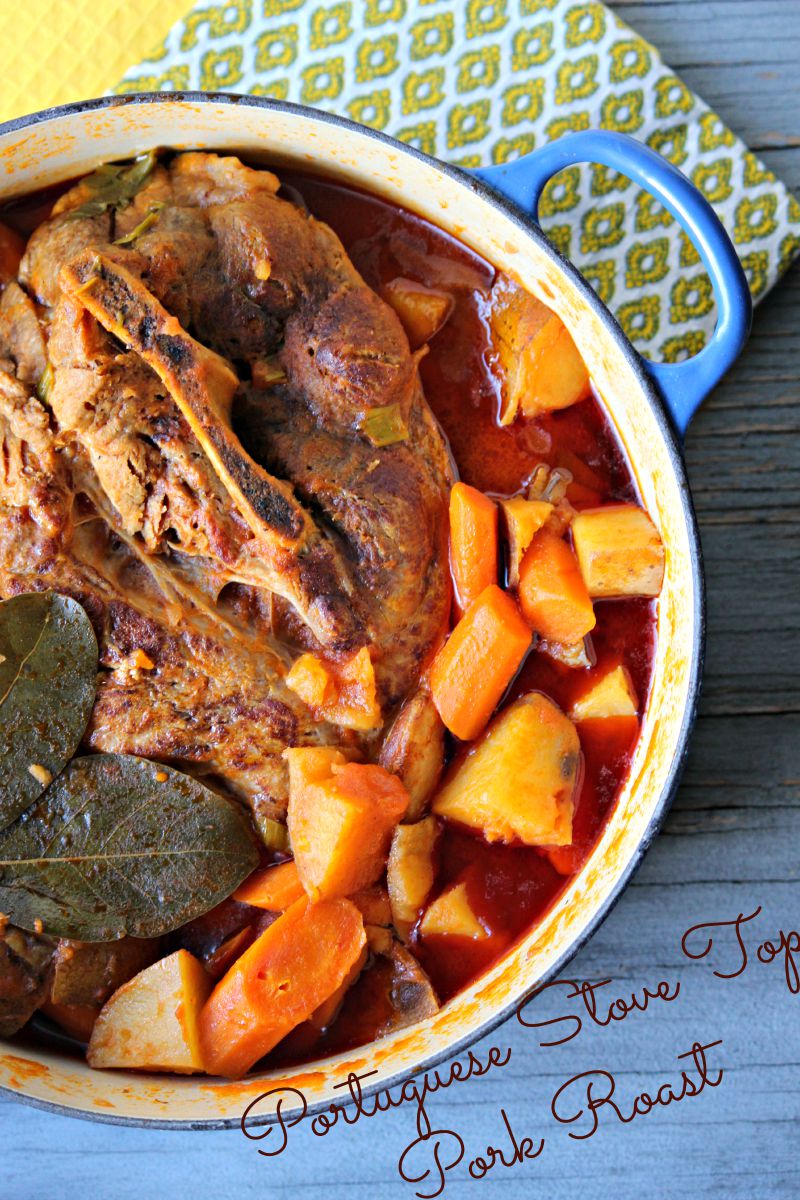 Portuguese Stove Top Pork Roast #SundaySupper 