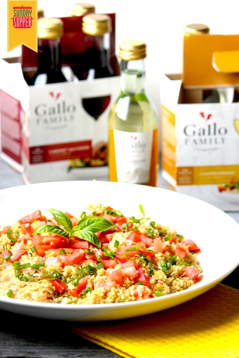 brie quinoa tomato recipe #SundaySupper