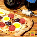Portuguese Flatbread Pizza – Pizza Portuguesa #SundaySupper